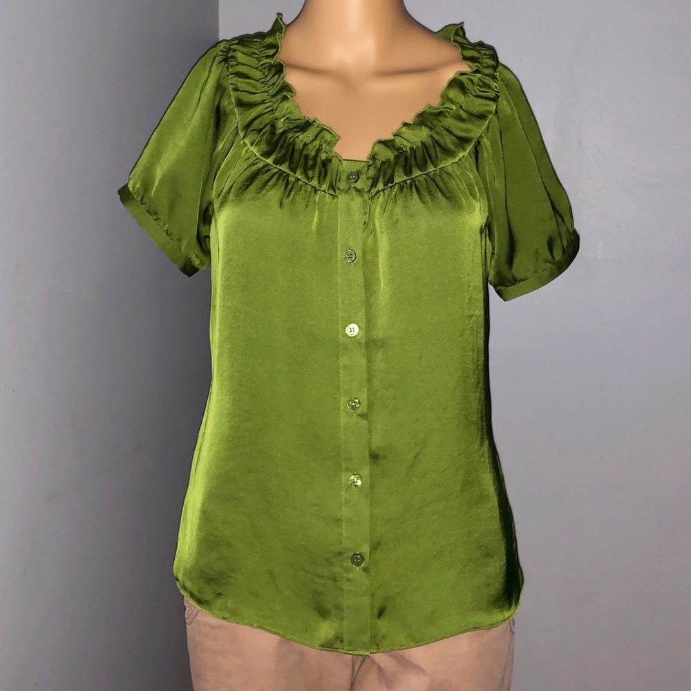 The Limited Green Shimmery Top Size XS